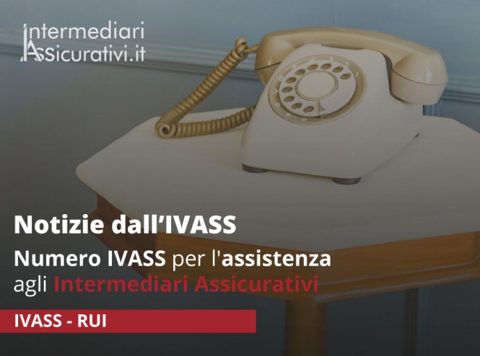 Numero IVASS per l'assistenza agli Intermediari Assicurativi